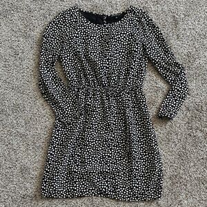 J. Crew Black and White Heart Dress